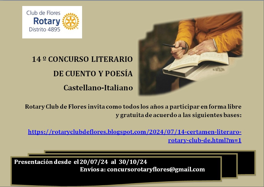 14.° Concurso Literario Italiano-Castellano, recepciones hasta octubre de 2024